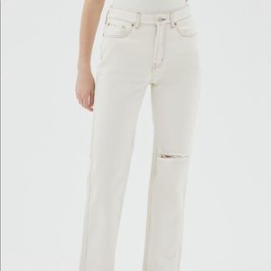 BDG Relaxed Straight White Jeans